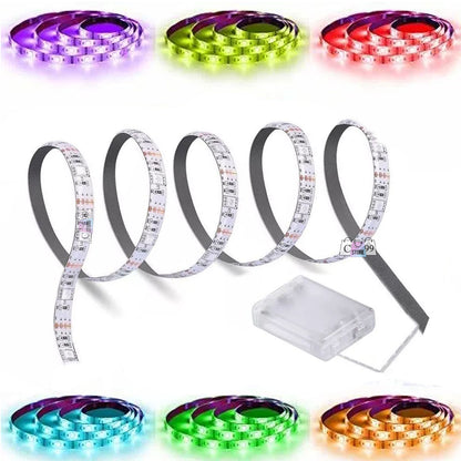 Cinta De Luz Led Multicolor Rgb 2 Metros Tira Led