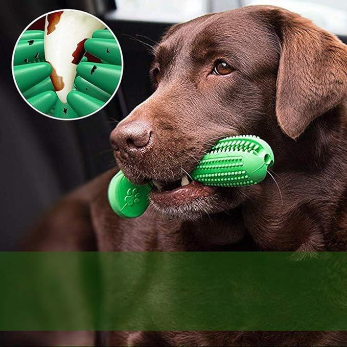 Cepillo De Dientes Para Perro Juguete Barra Limpieza Dental Color Verde