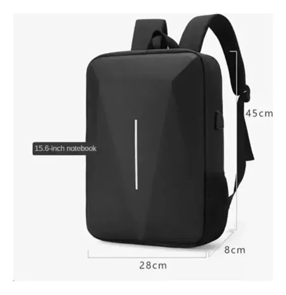 Mochila Impermeable Moto Rigida Con USB