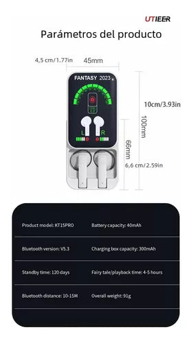 Audífonos Inalámbricos Bluetooth Kt15